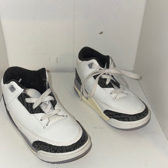 Kids White and Black Sneakers